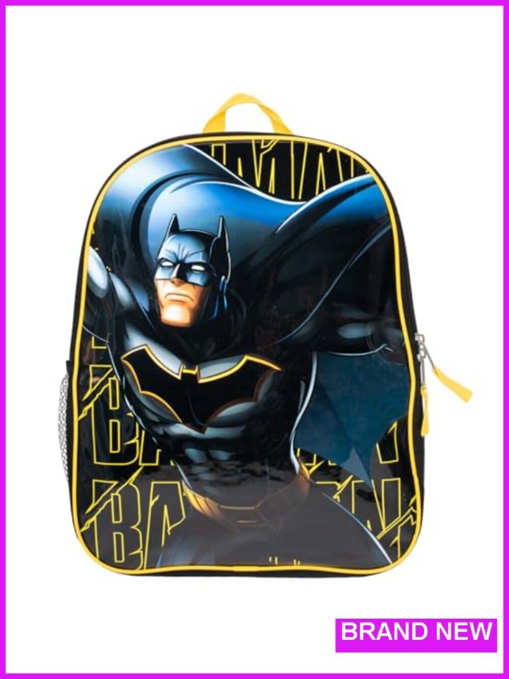 Batman Dark Knight Superhero 15" School Backpack for Boys